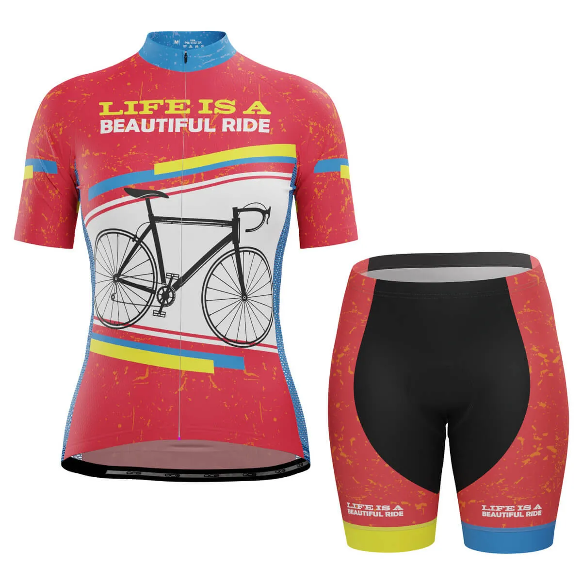 Women's Life is a Beautiful Ride Short Sleeve Cycling Kit