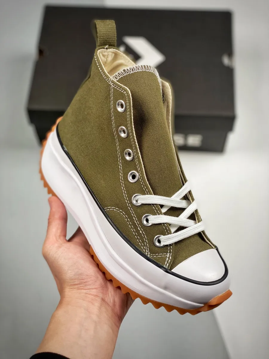 Converse Color Run Star Hike Cargo Khaki/White/Black / converse run star hike khaki