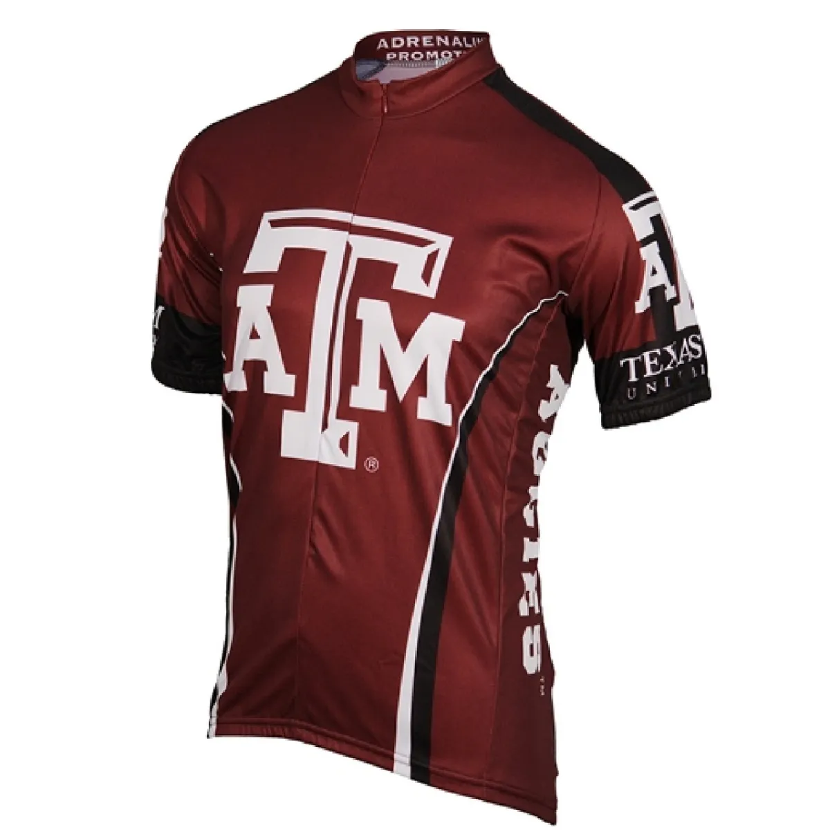 Adrenaline Promo Texas A&M Aggies College 3/4 zip Men's Cycling Jersey #Adrenaline Promotions