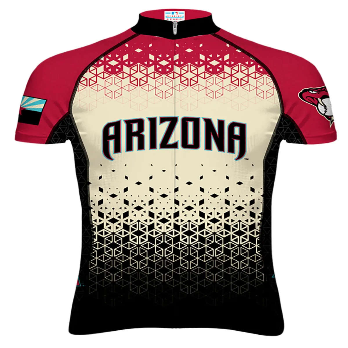Primal Wear MLB AZ Diamondbacks Evo Full Zip Men's Cycling Jersey ARZ1J35M_M
