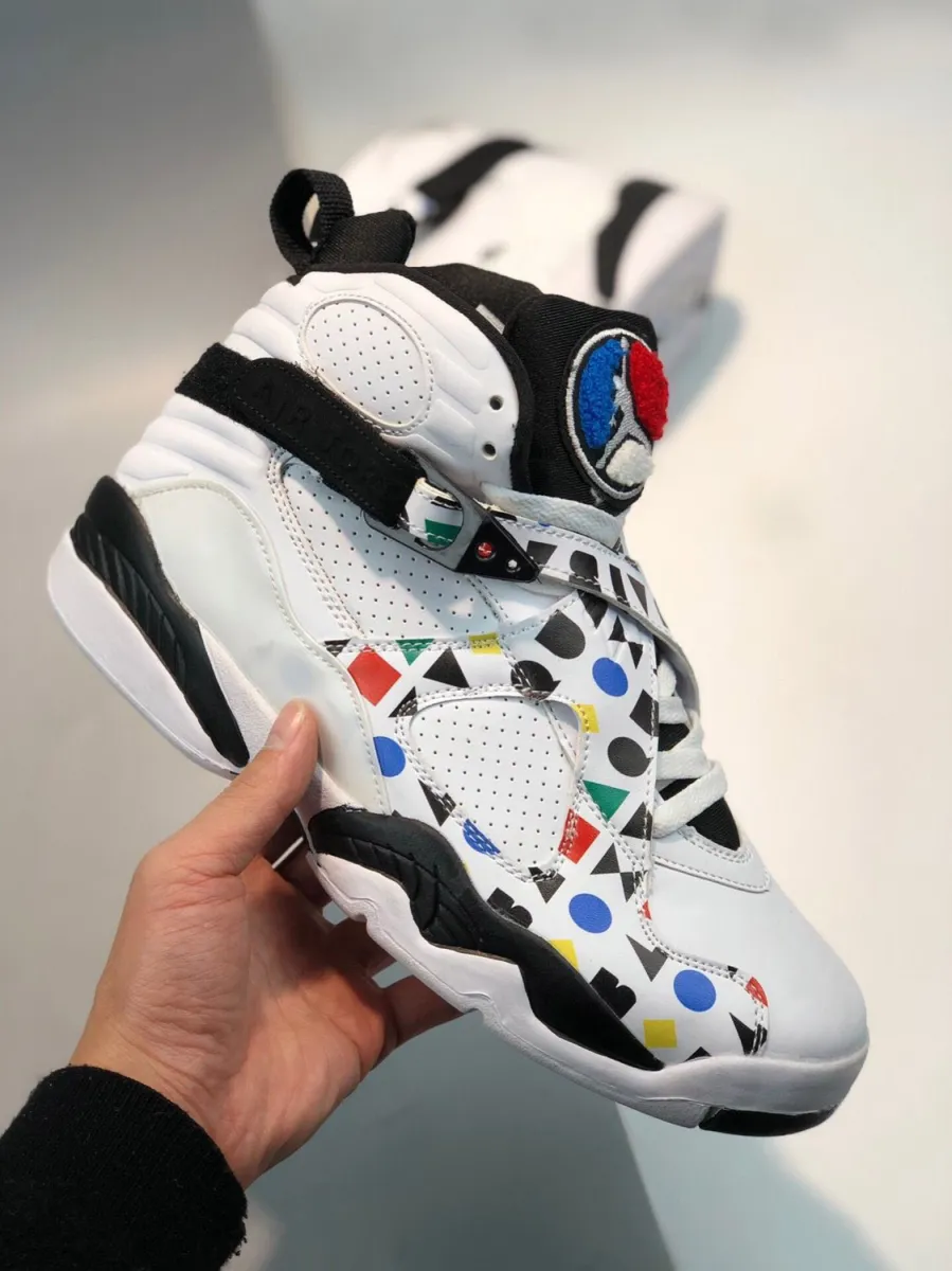 Air Jordan 8 'Quai 54' White/Black-Multi-Color jordan 8 for sale