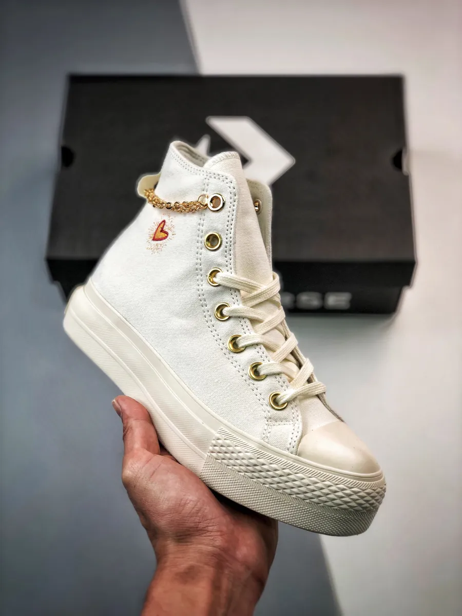 Converse Chuck Taylor Lift Platform High Salad Chain A04453C chuck taylor all star lift platform gold chain