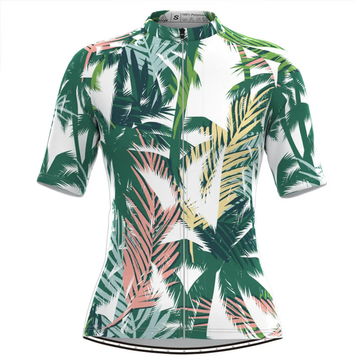 Women's Coconut Tree Print Aloha Hawaiian Cycling Jersey