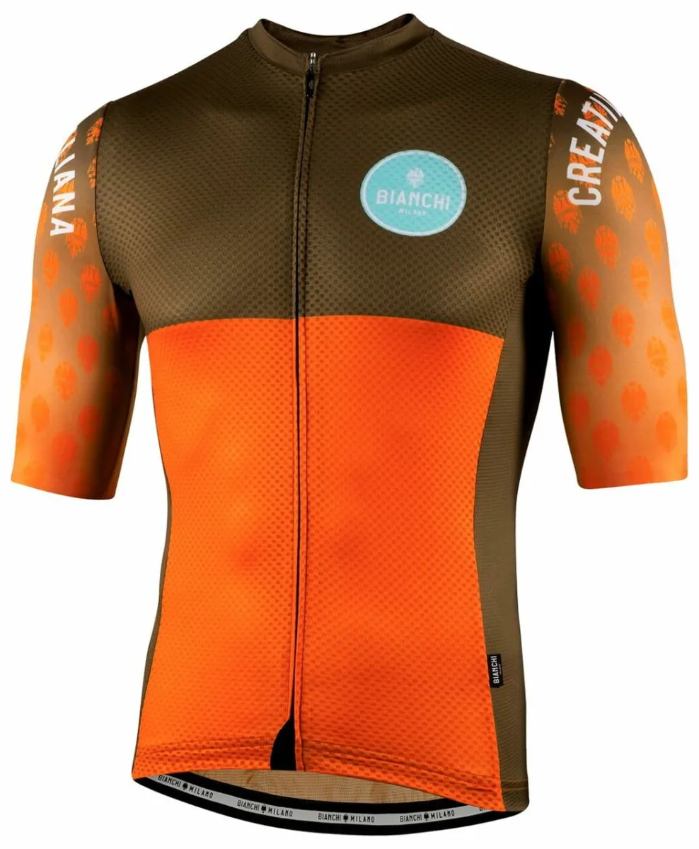 Bianchi Milano Tirano Orange Mocha Jersey,