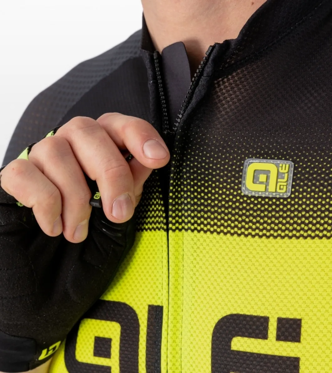 ALE' Blend Solid Black Yellow Jersey,