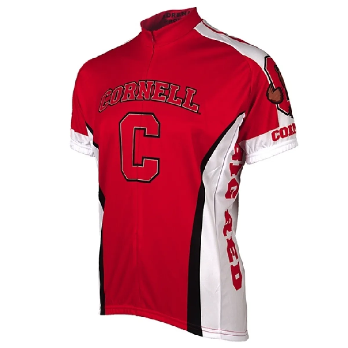 Cornell University Big Red 3/4 zip Men's Short Sleeve Cycling Jersey #Big Red3