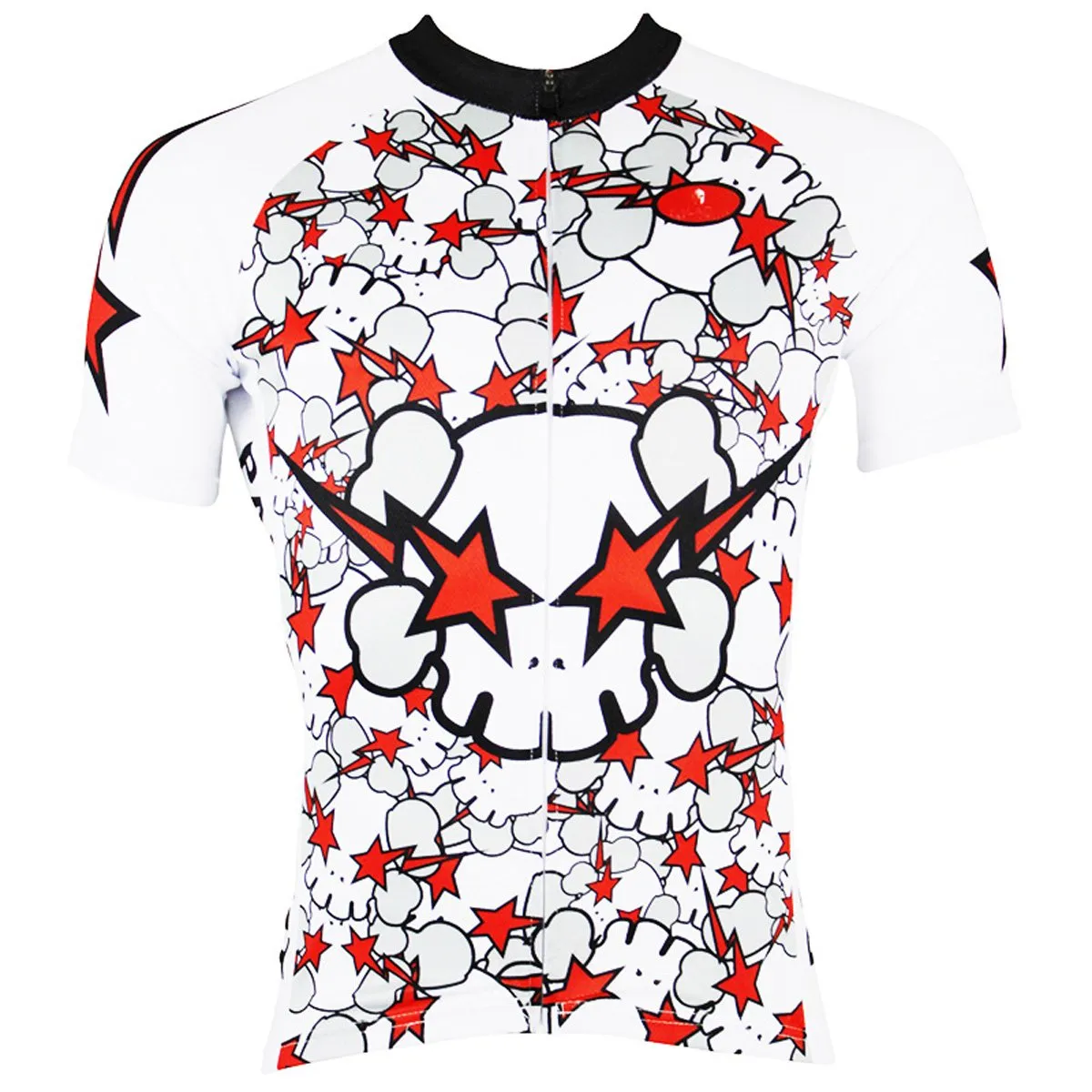 ILPALADINO Angry Skull Men's Cycling Jersey Biking Shirt Bike Sportswear Apparel Summer Apparel Outdoor Sports Gear Leisure Biking T-shirt 164
