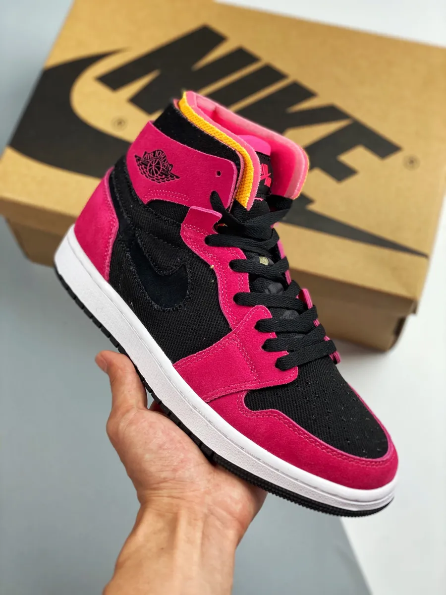 Air Jordan 1 Zoom Comfort Fireberry/Hyper Pink-White-Black CT0978-601 Outlet