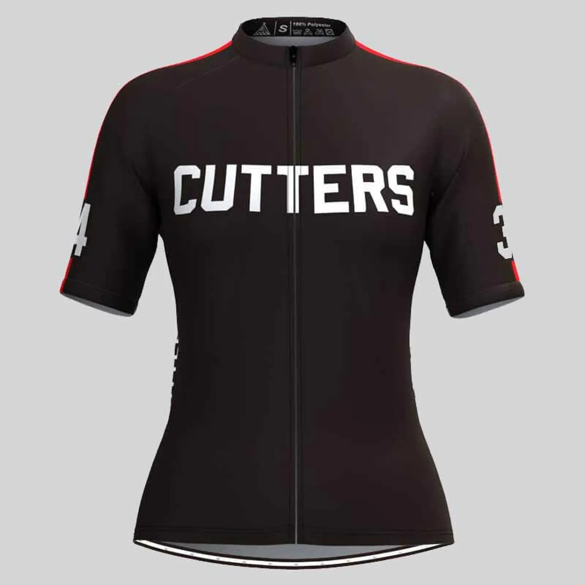 Cutters 1979 Breaking Away Women's Cycling Jersey Black/Red