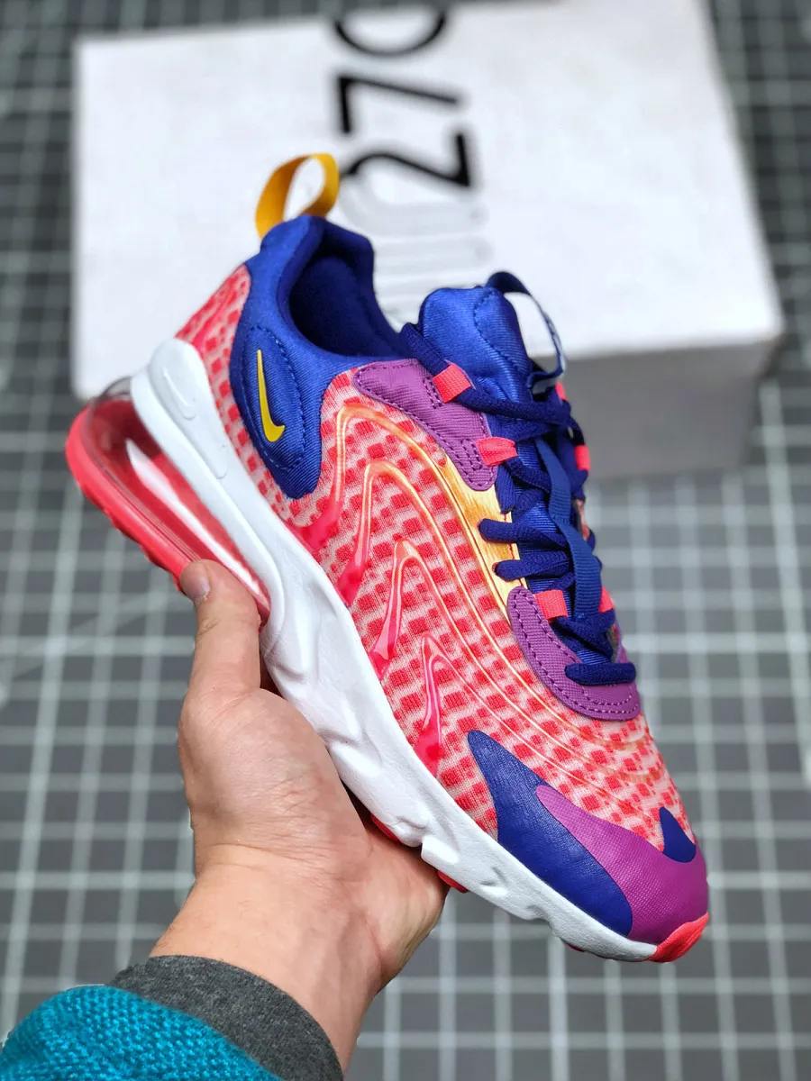 Nike Air Max 270 React Eng Laser Crimson #air max 270 react laser red