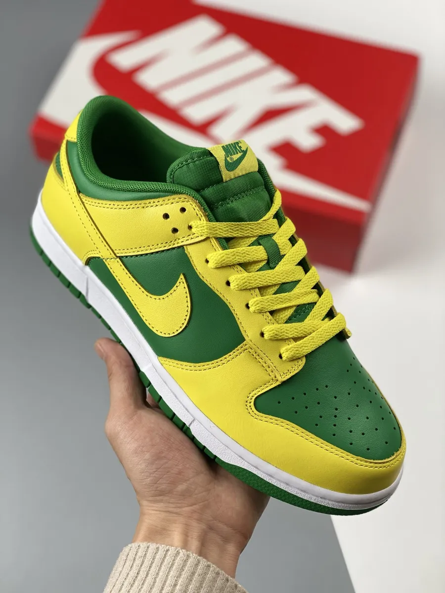 Nike Dunk Low Reverse Brazil Apple Green/Yellow Strike-White / brazil dunks nike