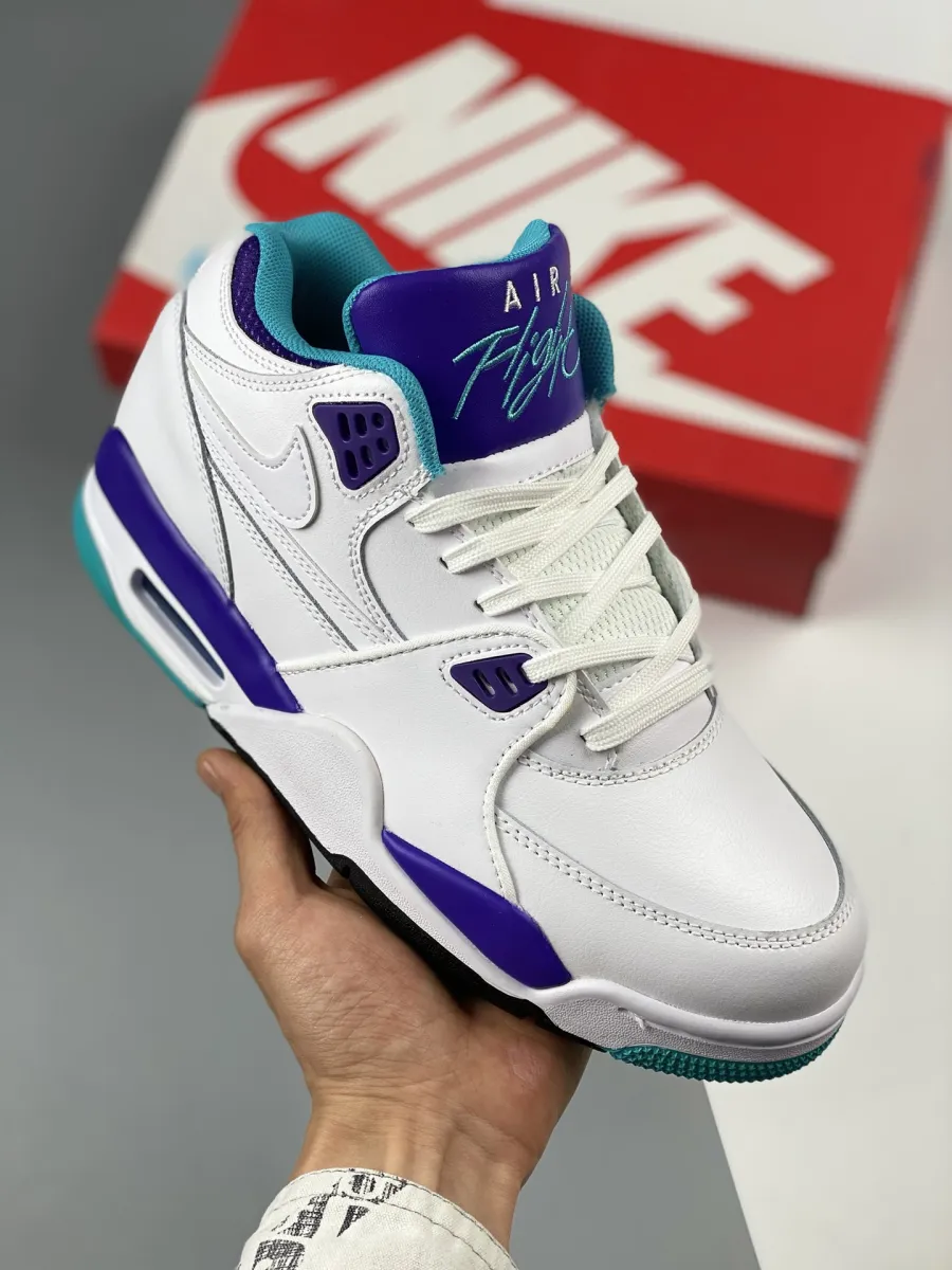 Nike Air Flight '89 White/Dark Concord-Hyper Jade 306252-113 New Releases