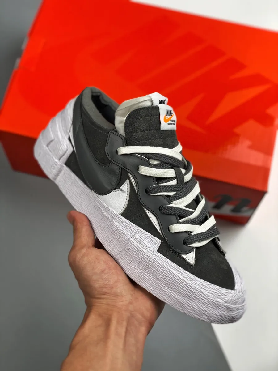 sacai x Nike Blazer Low Dark Grey White / sacai blazer low iron grey