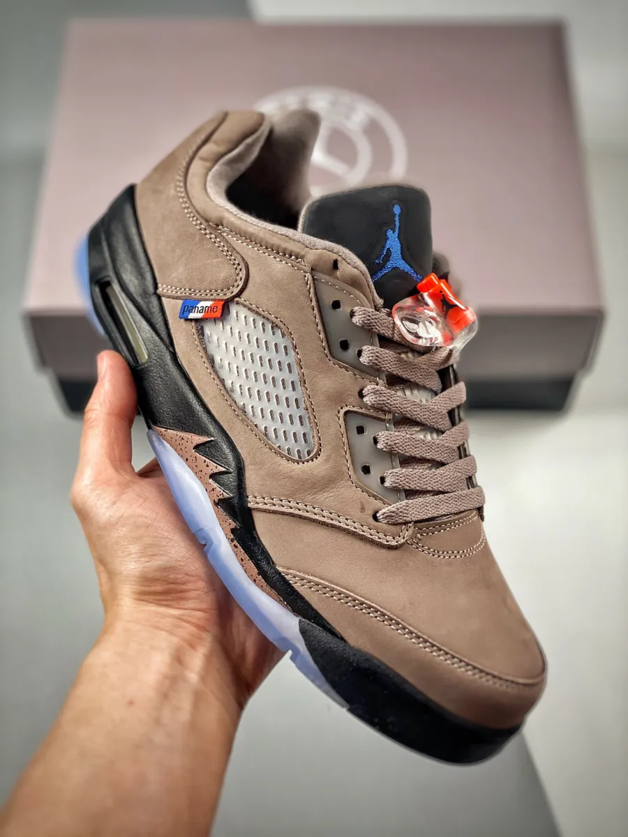 PSG x Air Jordan 5 Low Pumice/Game Royal/Plum/Eclipse/Bright Crimson Psg Jordan 5 Lows