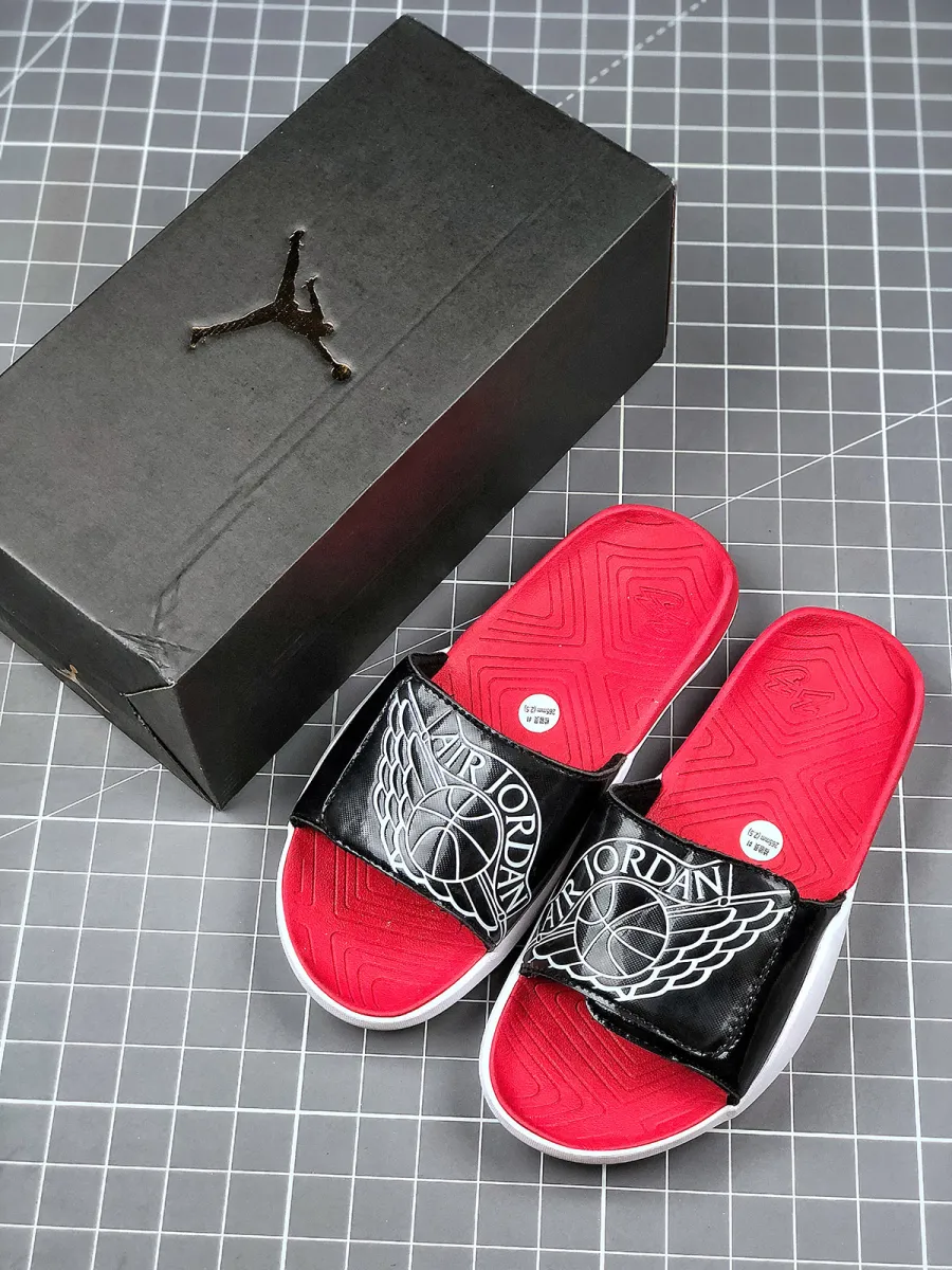 Air Jordan Hydro 7 Black White Red AA2517-001 Aa 2517
