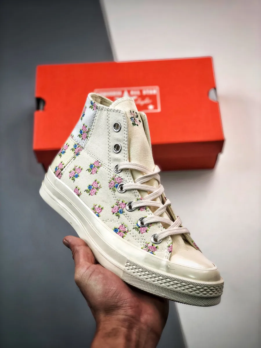 Converse Chuck 70 Patchwork Floral Egret/White/Soft Dune A05193C New Releases