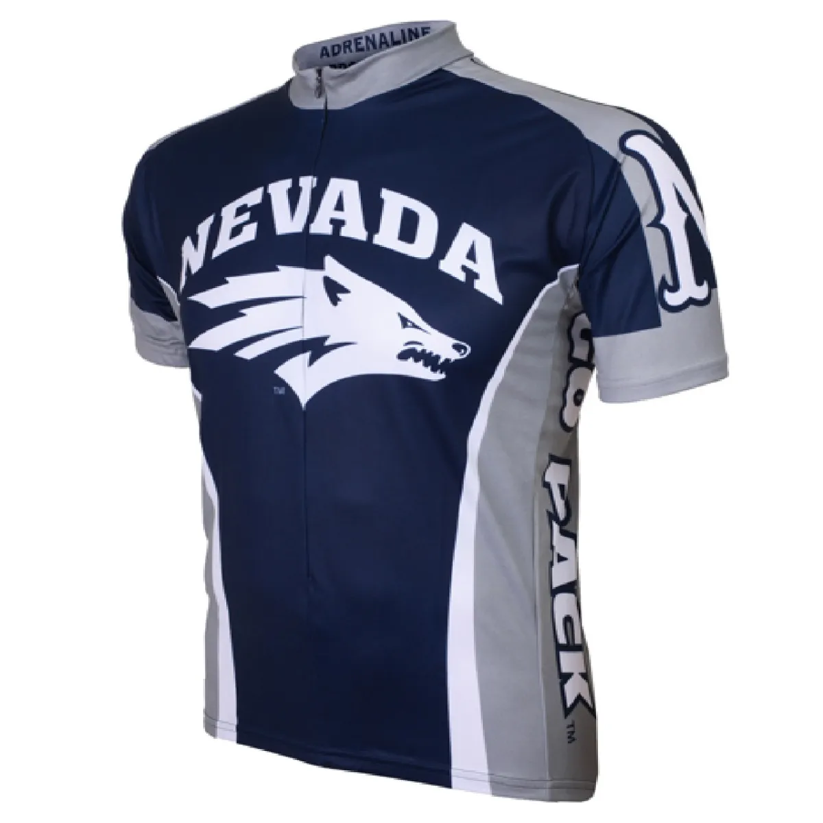 Adrenaline Promo University Nevada at Reno College 3/4 zip Men's Cycling Jersey RENO-MED