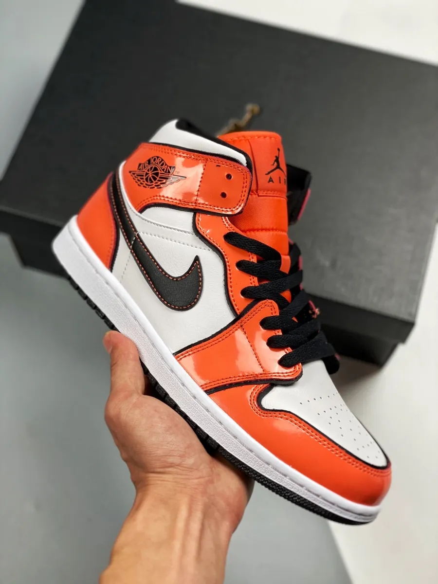 Air Jordan 1 Mid Turf Orange/Black-White DD6834-802 - air jordan turf orange