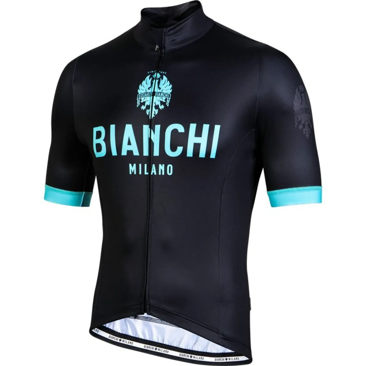 Bianchi Milano Levane Thermo Black Green Jersey,