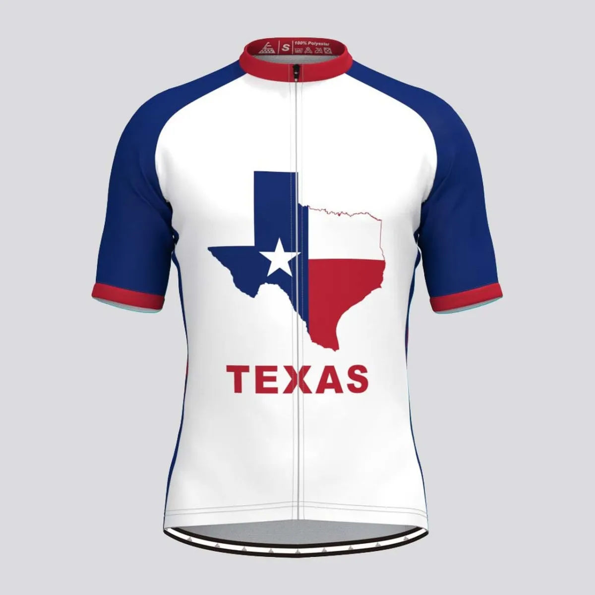 Men's Texas State Flag Short Sleeve Cycling Jersey Online