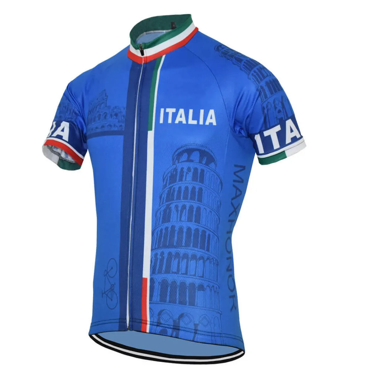 Italia Leaning Tower of Pisa Men's Cycling Jerseys