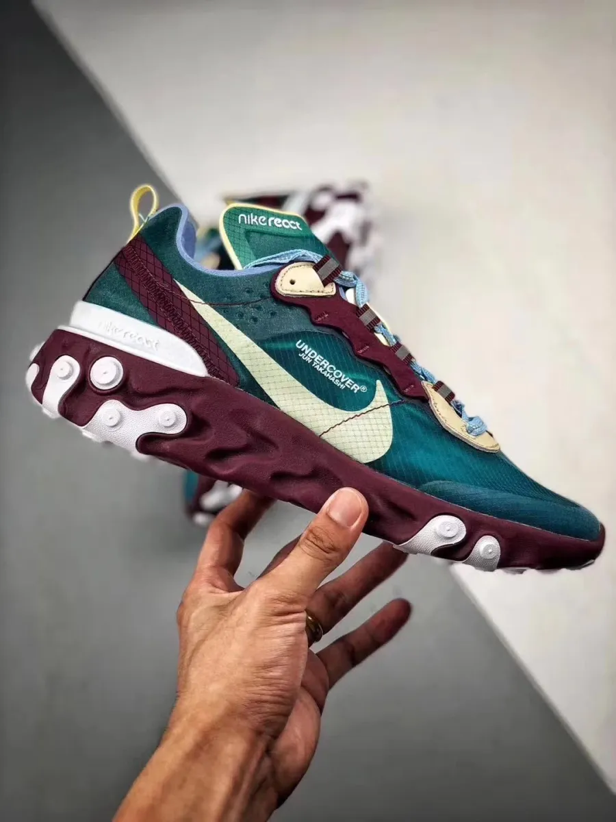 Undercover X Nike React Element 87 Blue/Gold/Blue AQ1813-341 Online