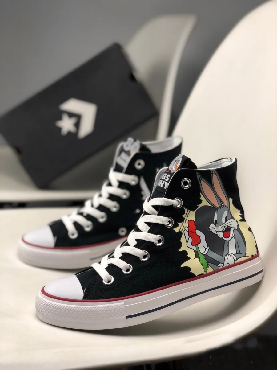 Bugs Bunny x Converse Chuck Taylor All Star High Black #bugs bunny chuck taylors