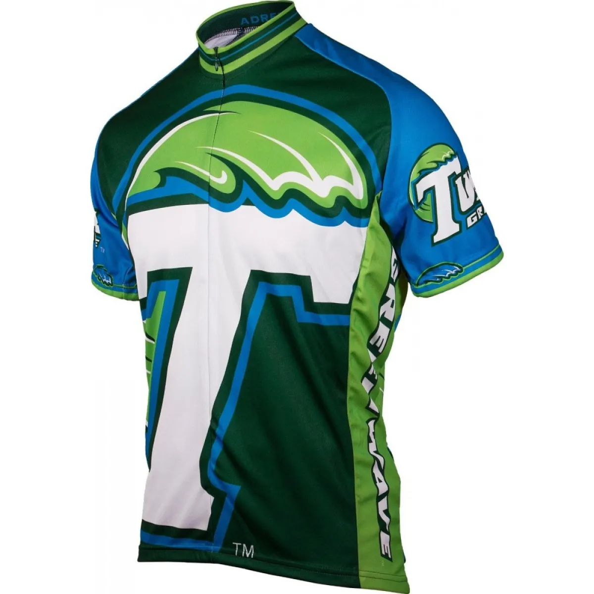 NCAA Tulane University Green Wave Cycling Jerseys