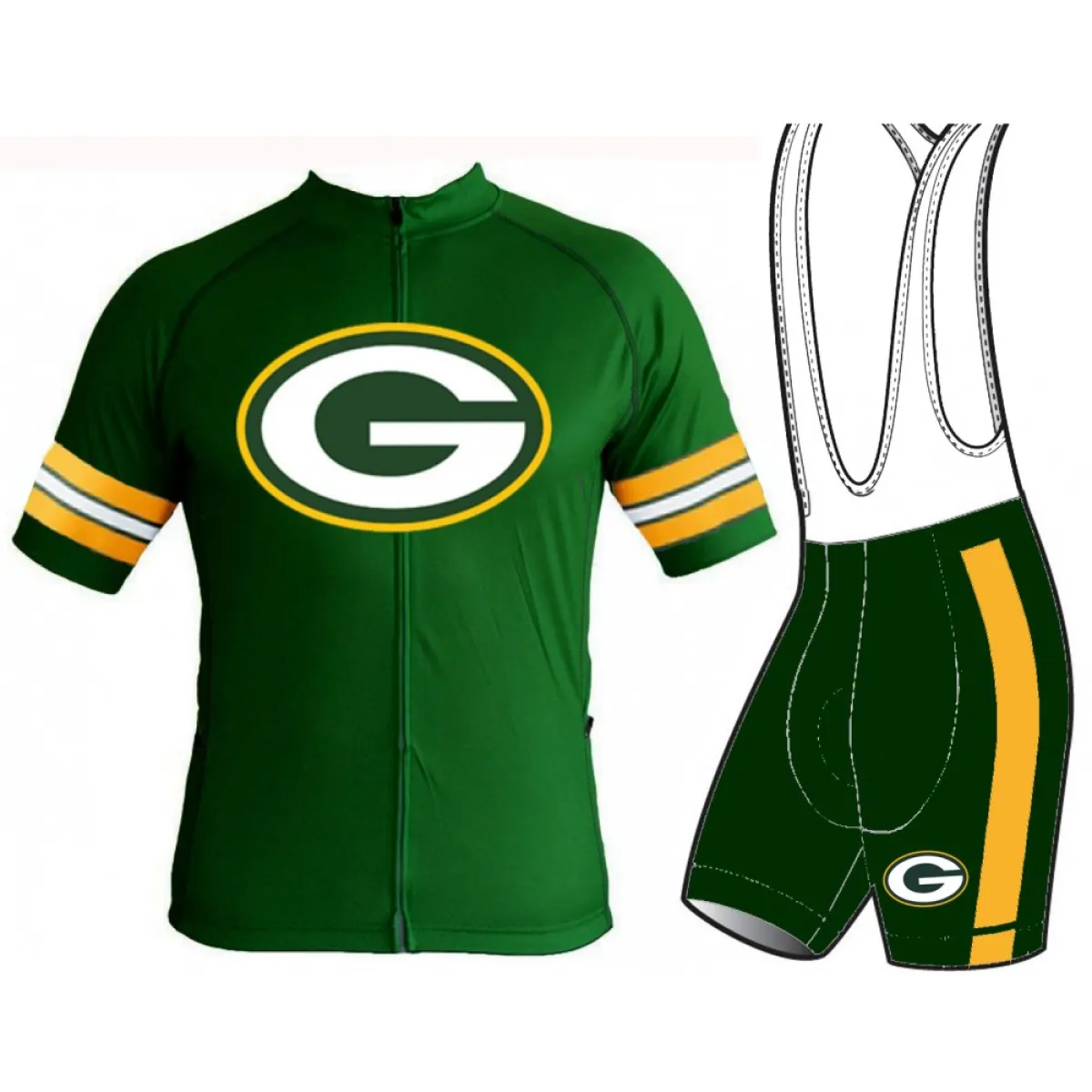 NFL Green Bay Packers Cycling Jerseys shorts (bibs)