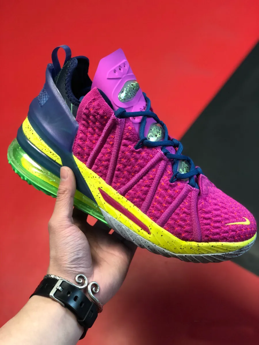 Nike LeBron 18 'Los Angeles By Night' Pink Prime/Multicolor pink lebron 18