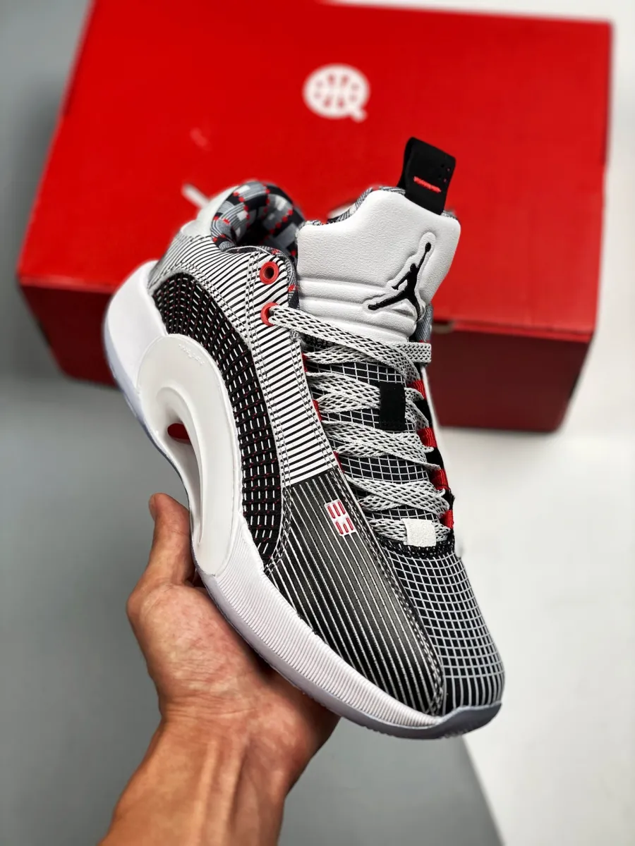 Air Jordan 35 Low 'Quai 54' White/Black-University Red air jordan 35 low quai 54
