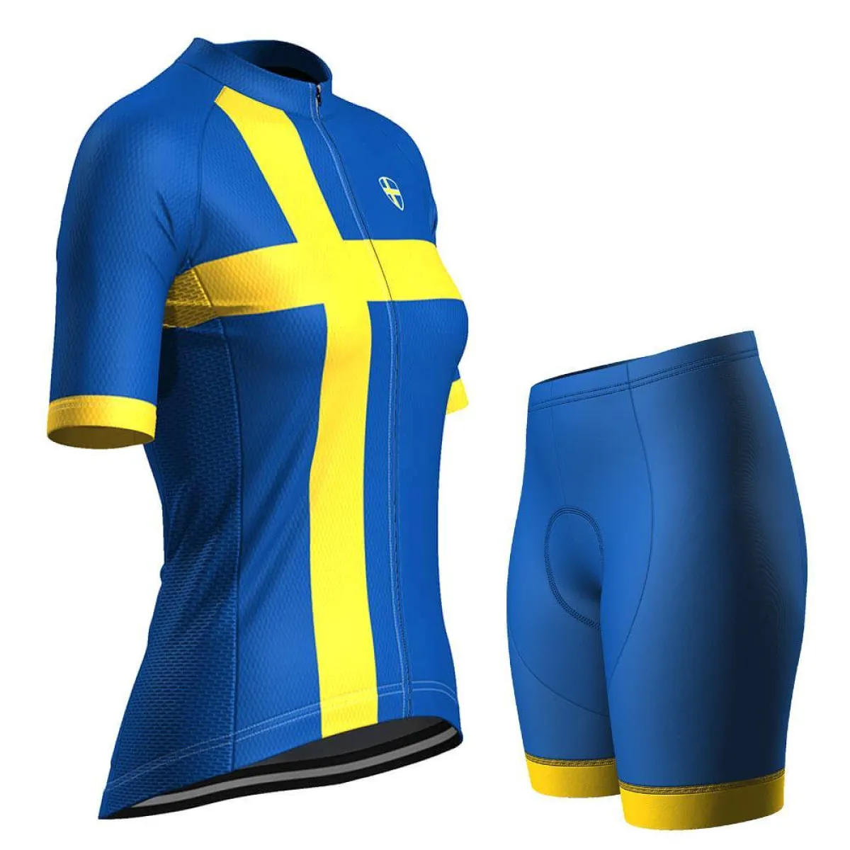 Women's Sweden Swedish Flag Pro-Band Cycling Kit, Sweden Kit