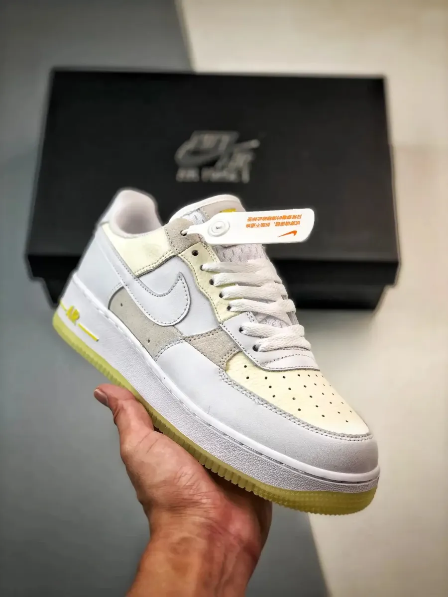 Online Nike Air Force 1 Low White Opti Yellow FQ0709-100