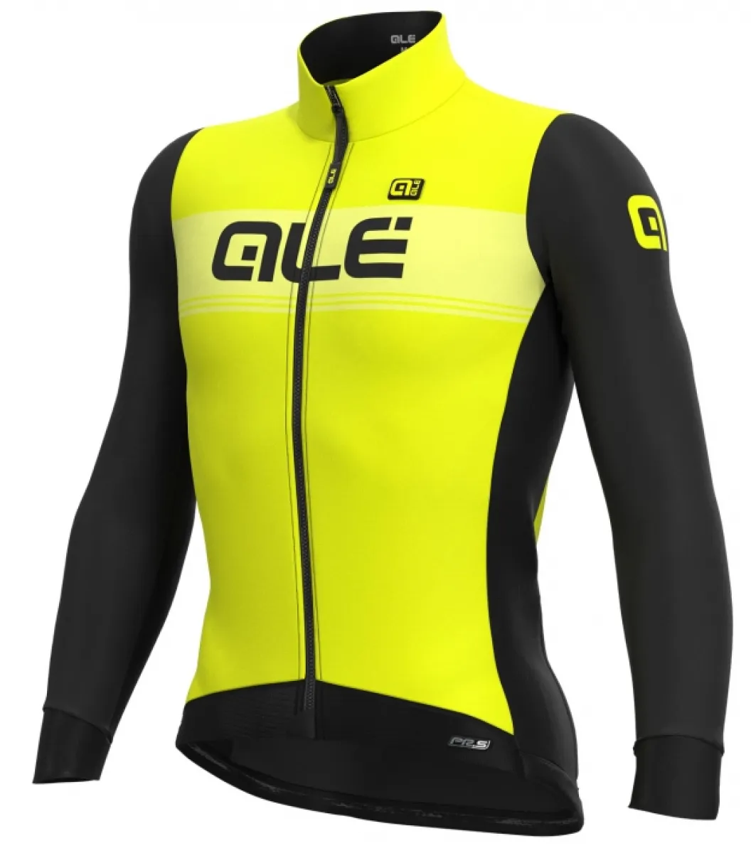 ALE' Logo DWR PRS Yellow Long Sleeve Jersey,