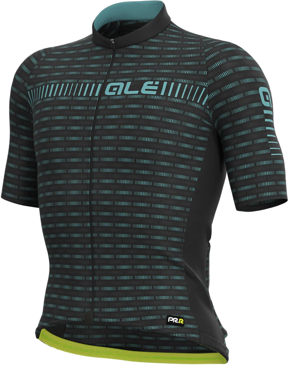 ALE' Green Road PRR Black Light Blue Jersey,