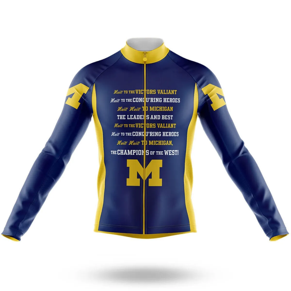Wolverines Fight Song Long Sleeve Cycling Jersey Only