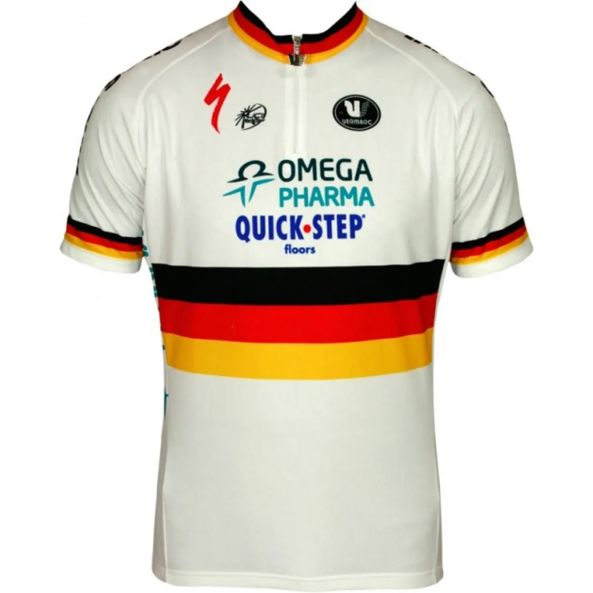 OMEGA PHARMA-QUICKSTEP German Champion 2011/12 Vermarc professional cycling team - Cycling Jersey Short Sleeve