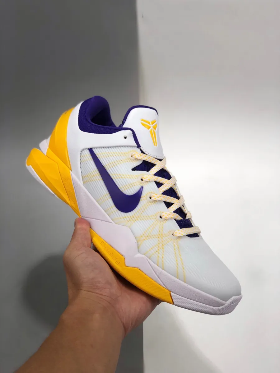 Nike Kobe 7 'Lakers Home' White/Concord-Del Sol-Pure Platinum / kobe 7 protro