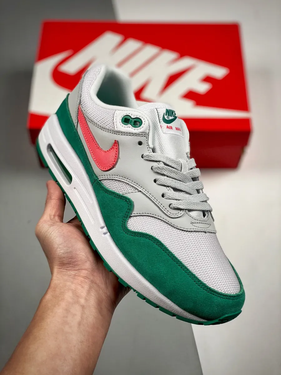 Nike Air Max 1 'Watermelon' Summit White/Kinetic Green-Pure Platinum-Sunset Pulse / nike air max watermelon