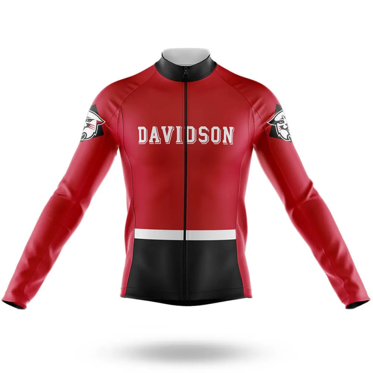 Outlet Davidson Wildcats Long Sleeve Cycling Jersey Only