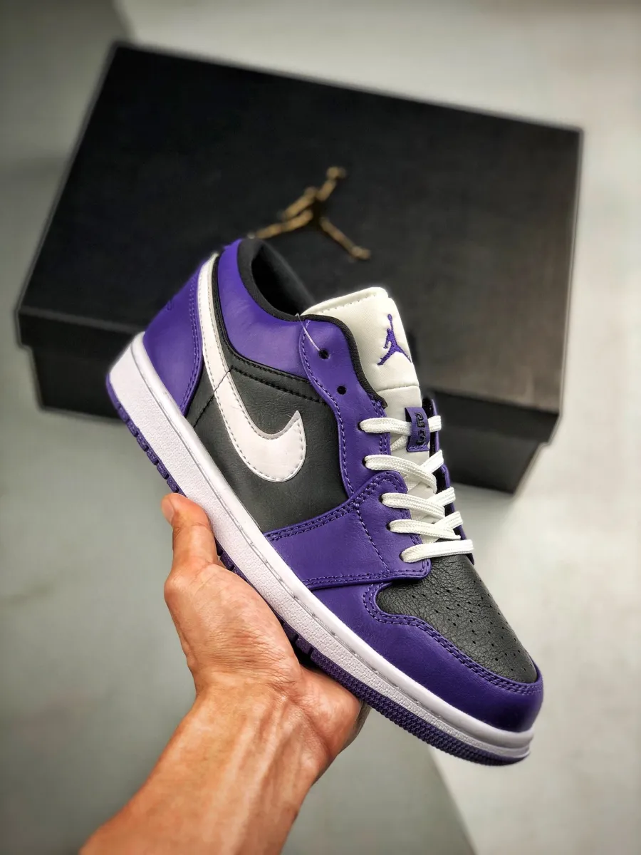 Air Jordan 1 Low Court Purple Black White jordan low purple
