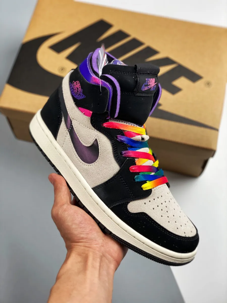 Paris Saint-germain X Air Jordan 1 High Zoom Comfort Paris White/Black/Psychic Purple/Hyper Pink AJ1 db3610-105