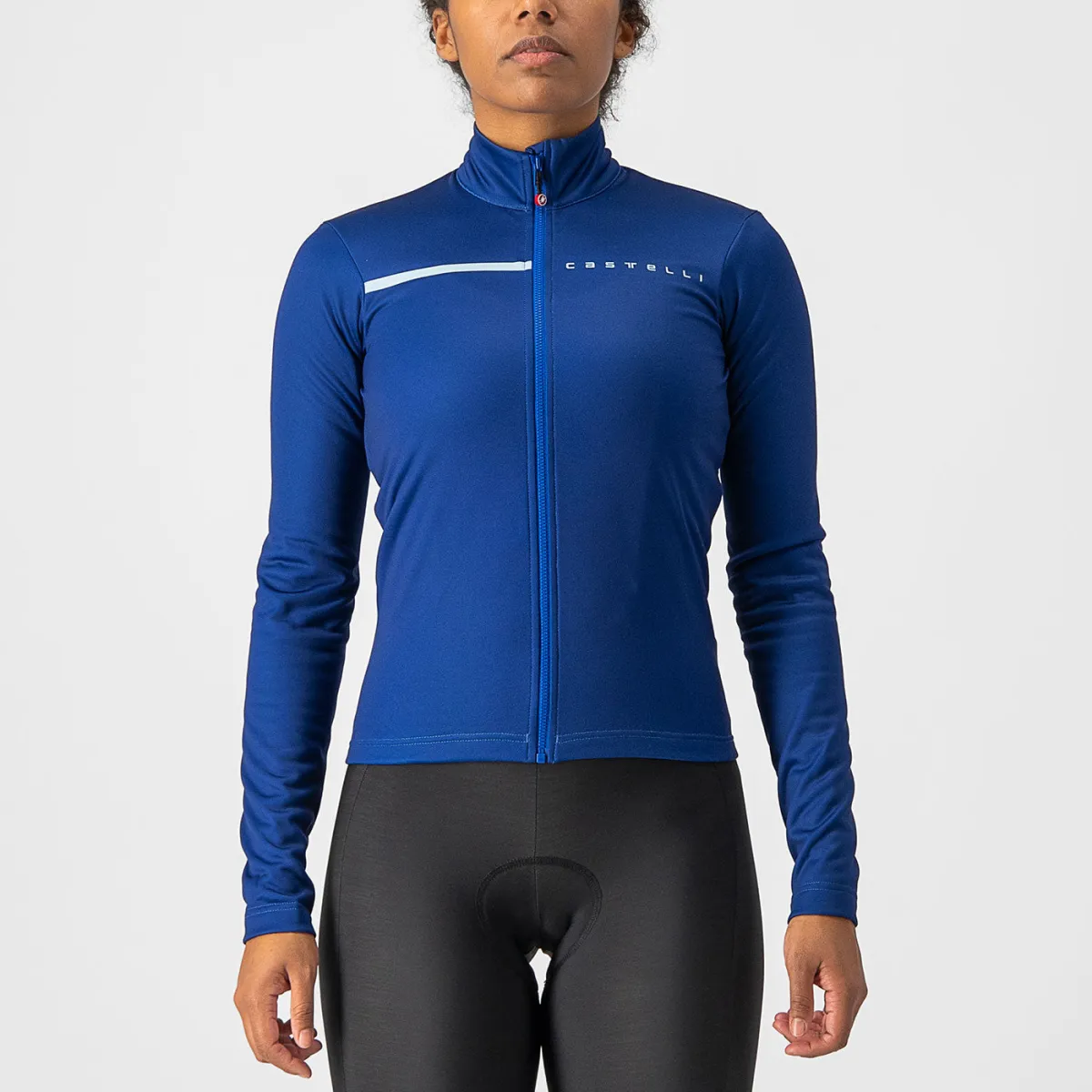 Castelli Sinergia 2 woman long sleeves jersey - Blue light blue
