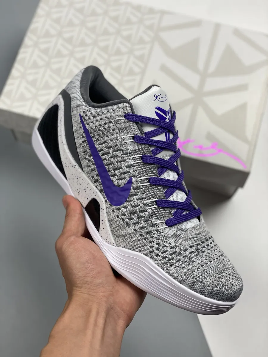 Nike Kobe 11 Elite Low Grey White Purple #kobe 11 purple