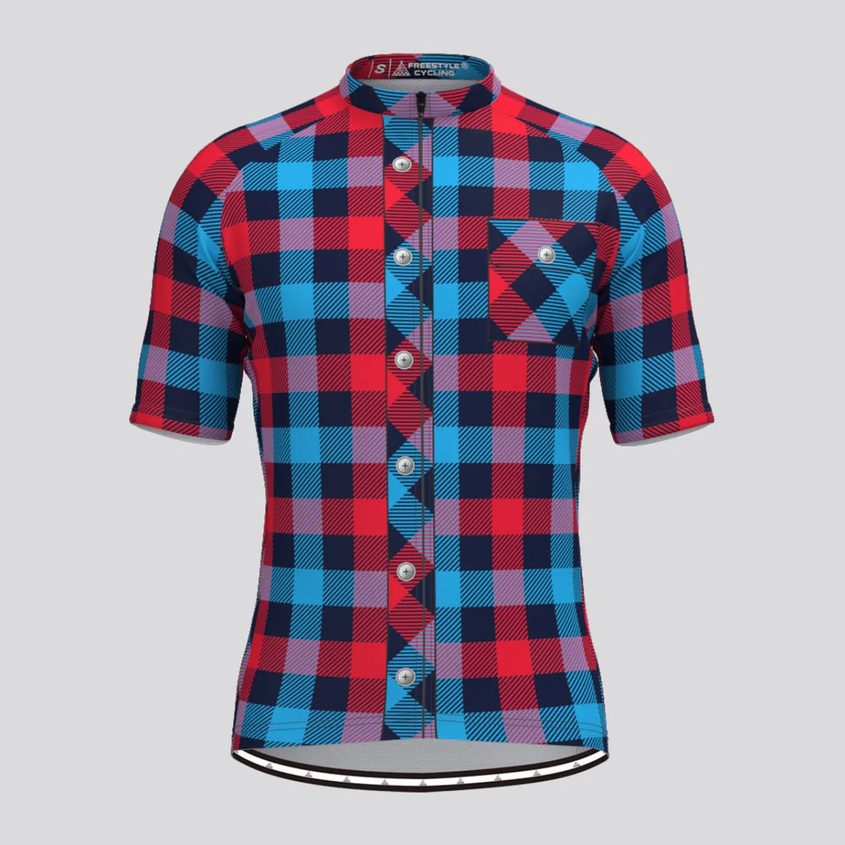 Plaid Checkered Shirt V9 Men's Cycling Jersey Restock