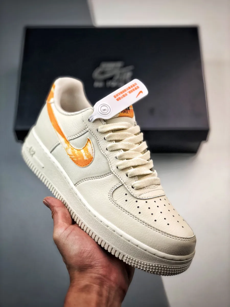 Nike Air Force 1 Low White Orange Streaks FN3419-100 New Releases