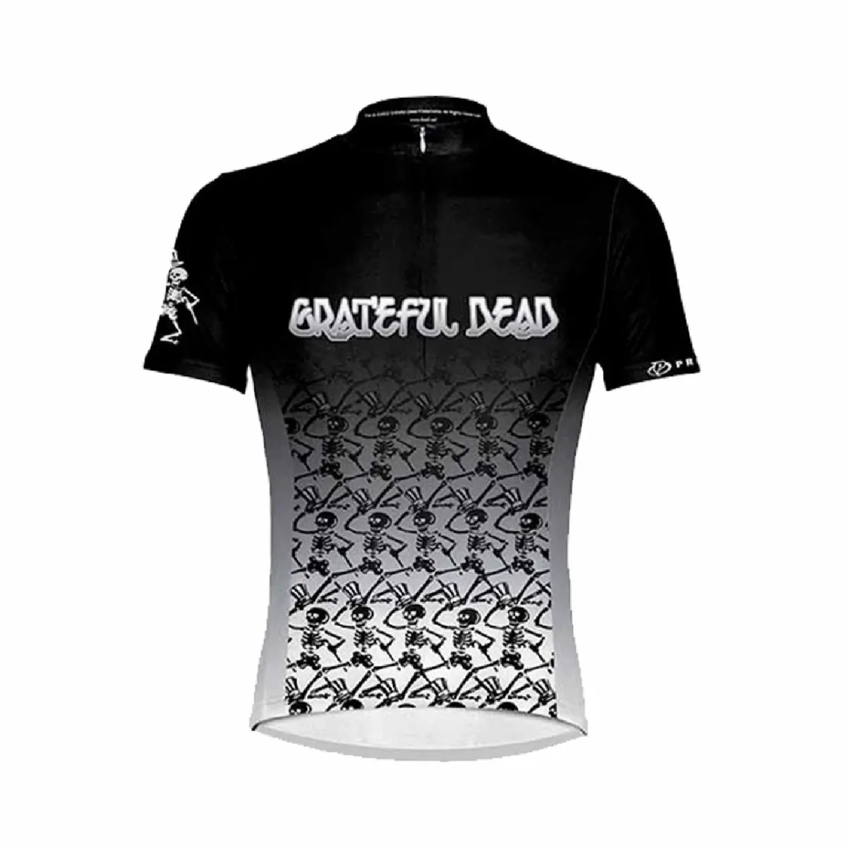 Primal Wear Grateful Dead Dancing Skeletons Men's Full Zip Sport Cut Cycling Jersey, Grateful Dead Bike