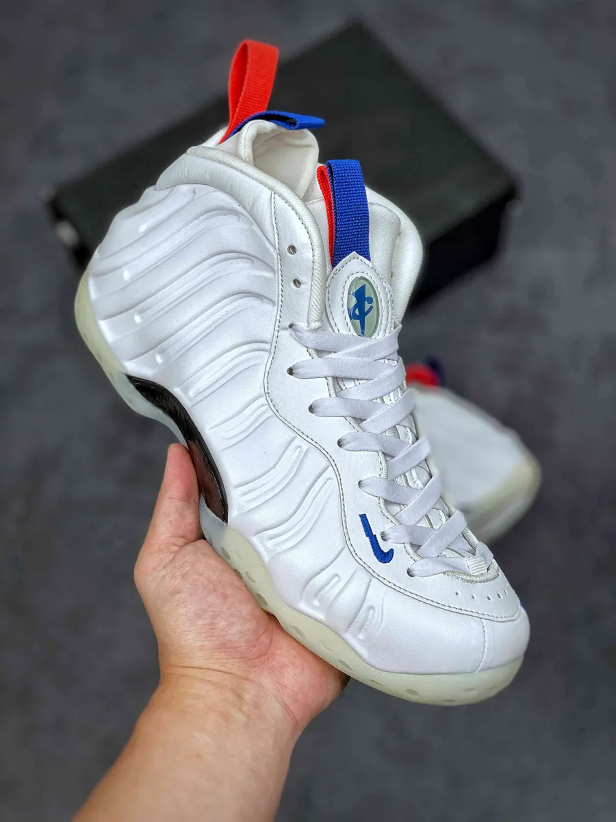 Nike Air Foamposite One 'USA' White/Game Royal-Habanero Red AA3963-102 Restock