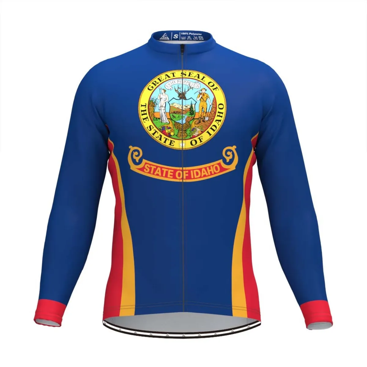The Idaho State Flag Men's LS Cycling Jersey New Releases