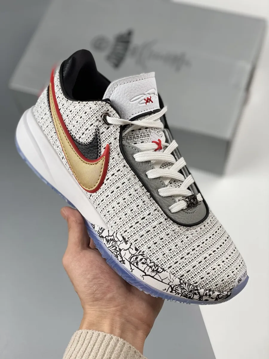 Nike LeBron 20 White Metallic Gold DJ5423-100
